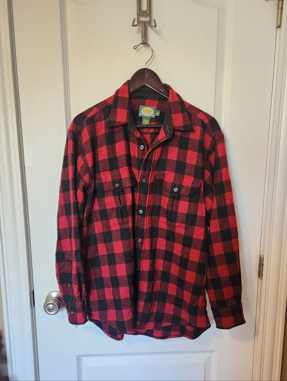 Cabela's Men's Wool Button Down Shirt Size Medium Regular